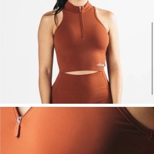 Alphalete zip up tank